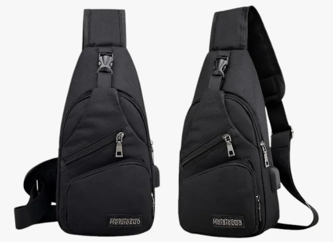 Bandolera con cargador para celular