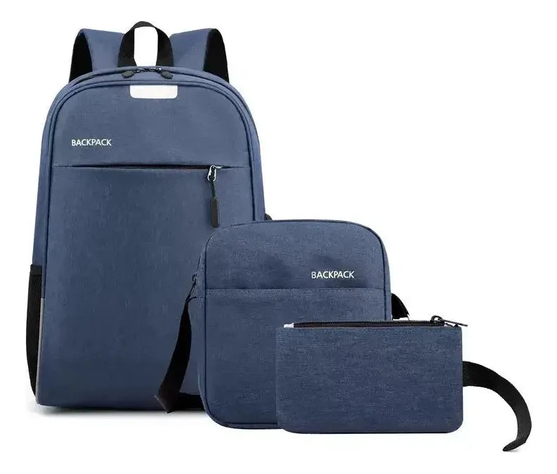 Bolso Morral Mochila Set Multifuncional Usb Caballeros