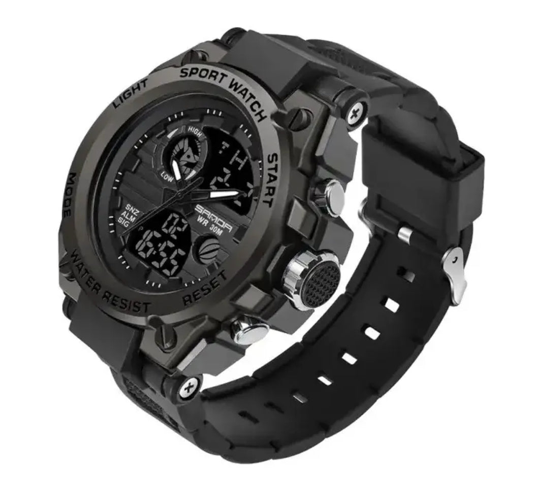 Reloj Táctico Sanda Deportivo Resistente  Agua Militar Digital