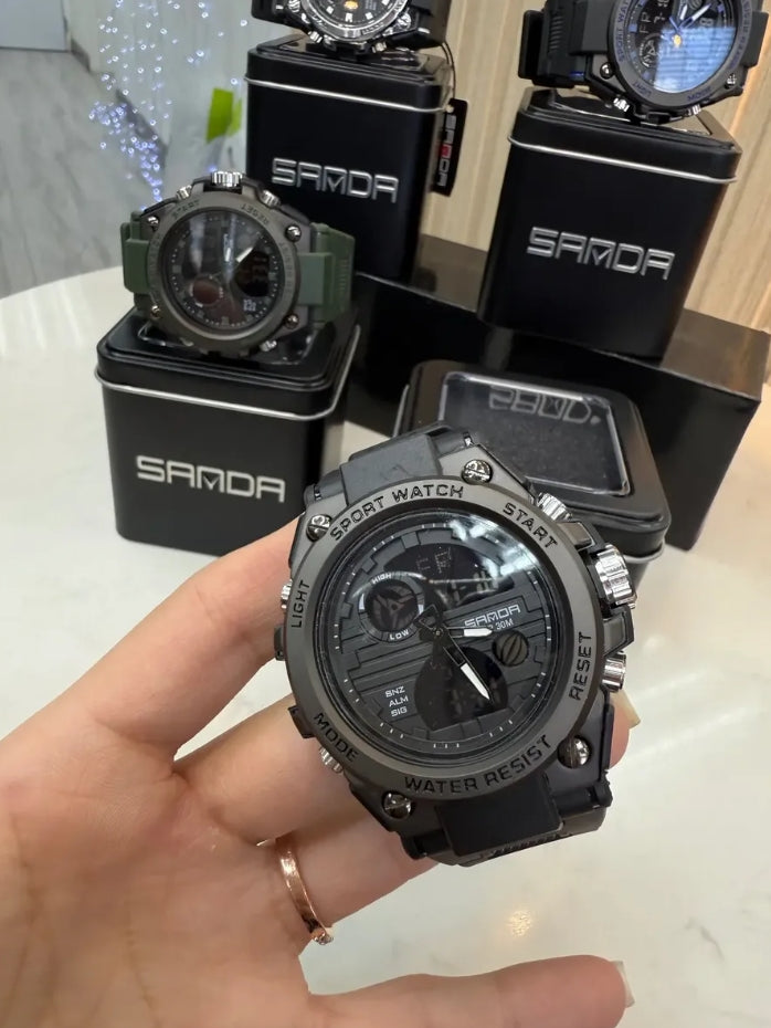 Reloj Táctico Sanda Deportivo Resistente  Agua Militar Digital