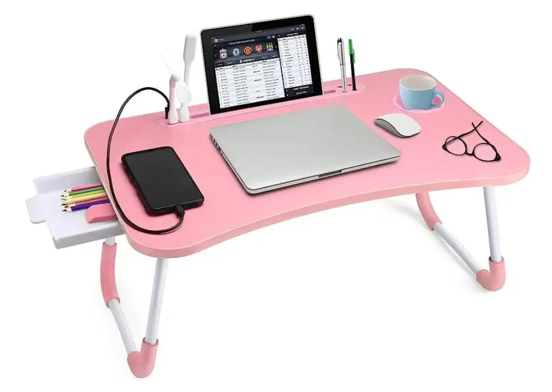 Mesa Portatil Para Laptop Plegable Mini Escritorio Portavaso