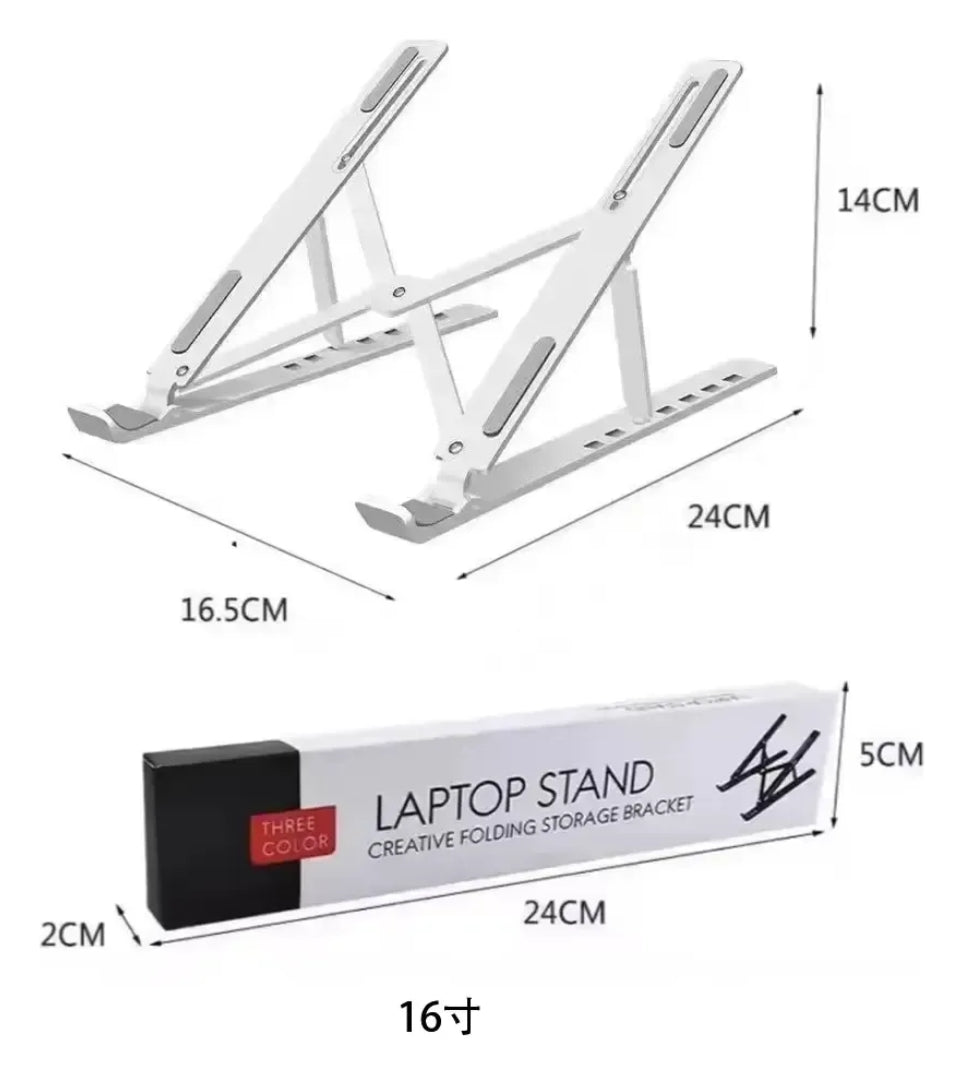 Base Metálica Plegable Para Laptop Portátil Soporte De Mesa