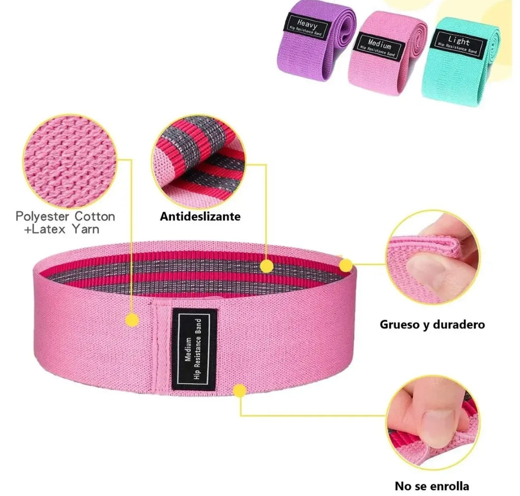 Bandas De Resistencia Ligas Fitness Gym Crossfit Tripack