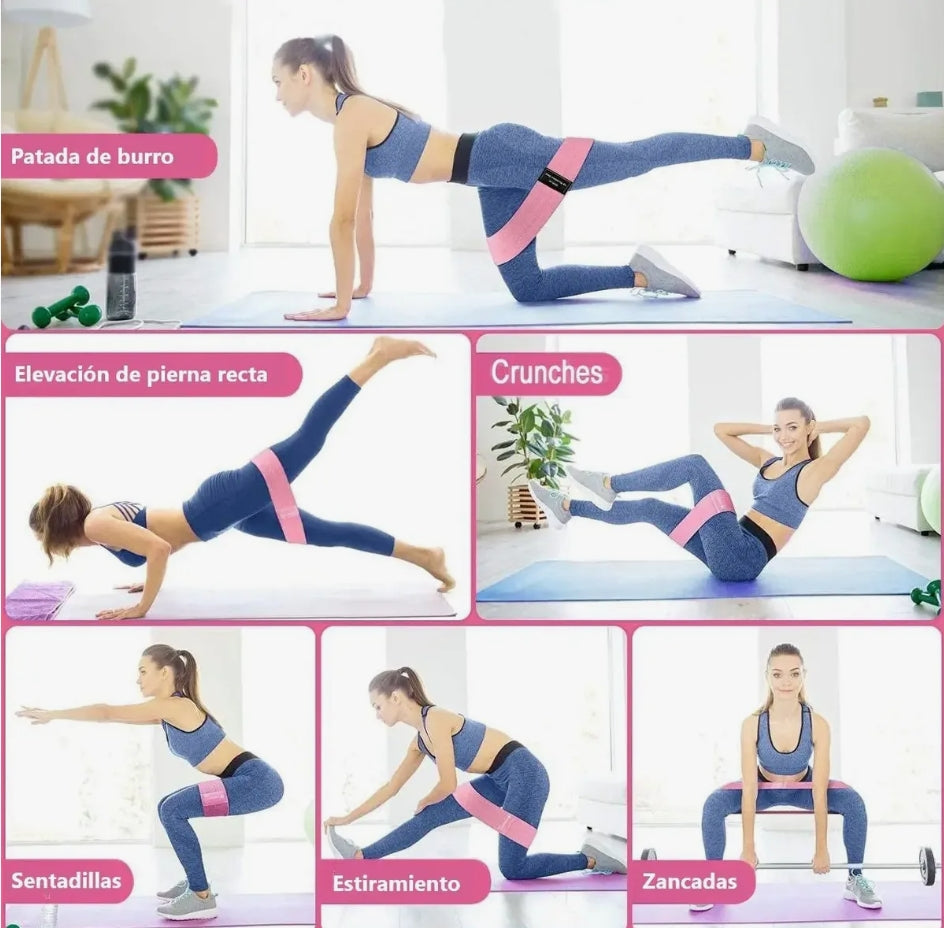 Bandas De Resistencia Ligas Fitness Gym Crossfit Tripack