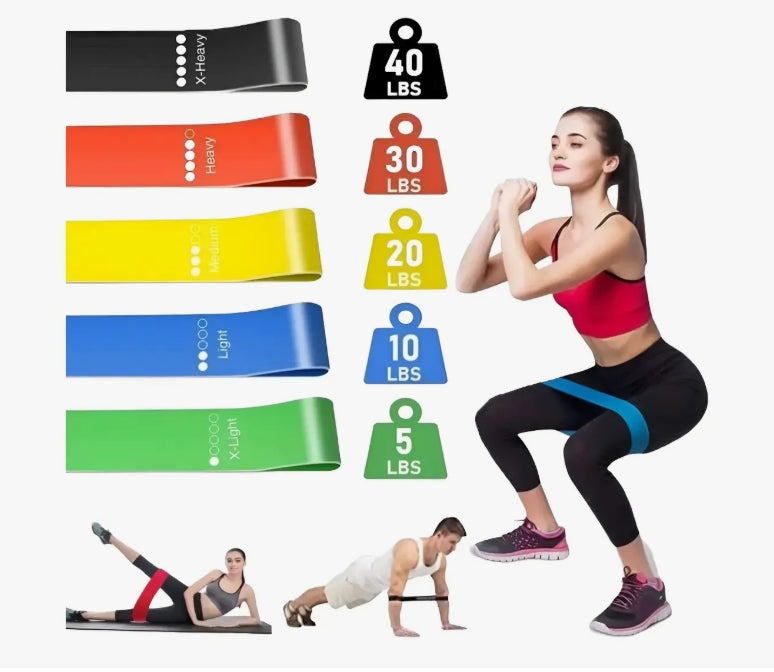 Ligas De Resistencia Elasticas Gym Entrenamiento Fitnes