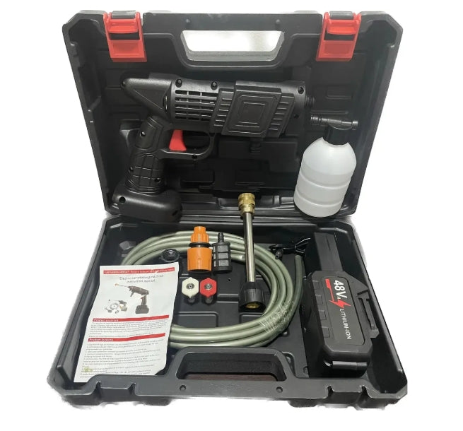 Hidrojet Portátil Recargable Inalámbrico 48v Negro