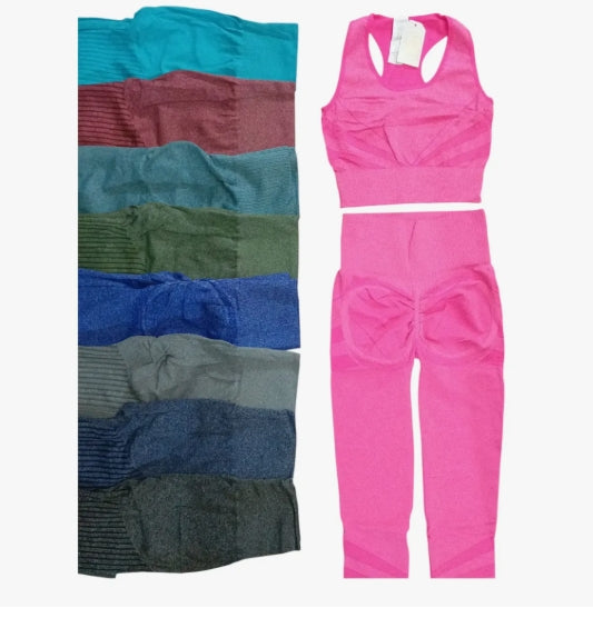 Conjunto Deportivo De Dama Gym Yoga Levanta Cola Talla Unica