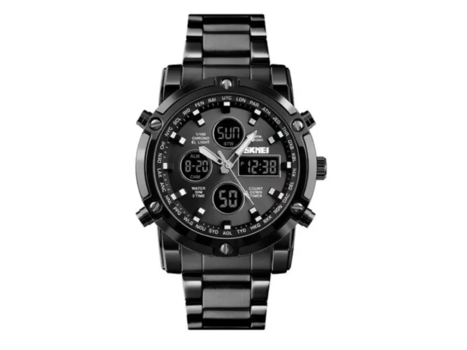 Reloj Skmei 1389 Metal Acero Inoxidable Contra Agua 50m