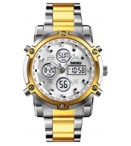 Reloj Skmei 1389 Metal Acero Inoxidable Contra Agua 50m