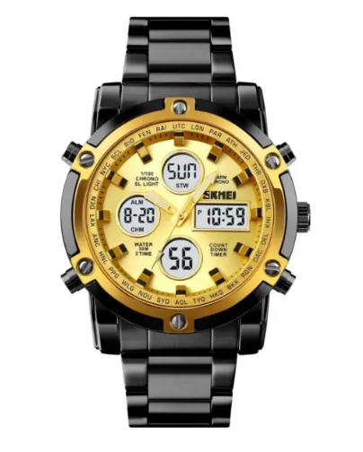 Reloj Skmei 1389 Metal Acero Inoxidable Contra Agua 50m