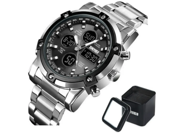 Reloj Skmei 1389 Metal Acero Inoxidable Contra Agua 50m