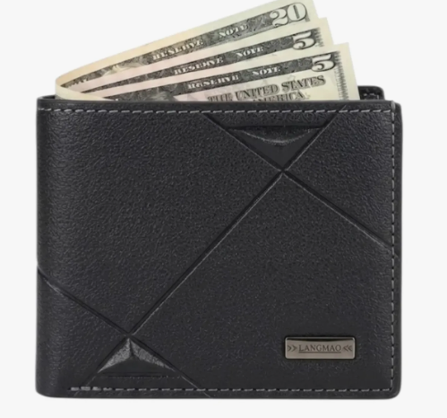 Cartera Billetera Cuero Para Caballero