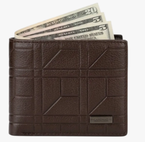 Cartera Billetera Cuero Para Caballero