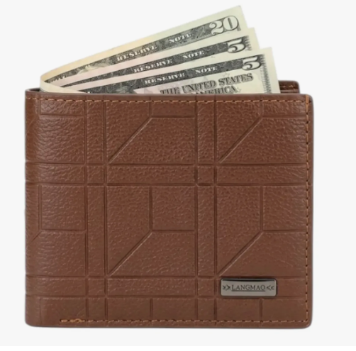 Cartera Billetera Cuero Para Caballero