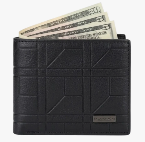 Cartera Billetera Cuero Para Caballero