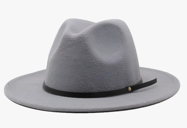 Sombrero De Fedora Elegante Unicolor Moda Tendencia Unisex