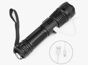 Linterna Led Táctica De Largo Alcance Recargable