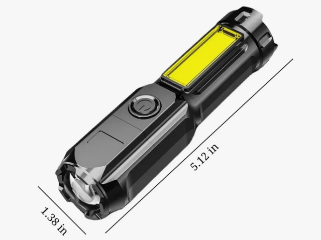 Linterna Táctica Led 4 Modos Usb Zoom Recargable