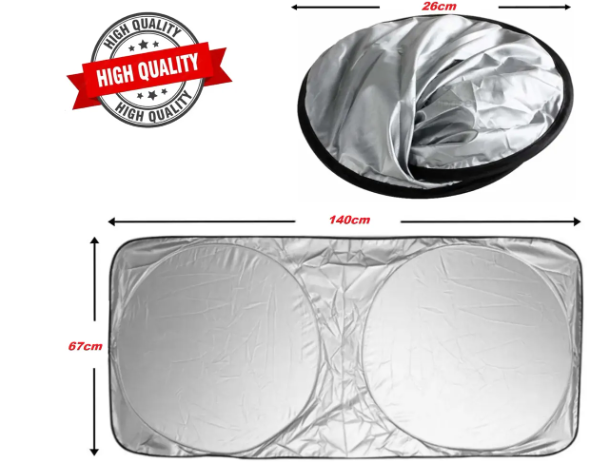 Tapa Para Sol Aluminizado Para Parabrisas De Vehículos