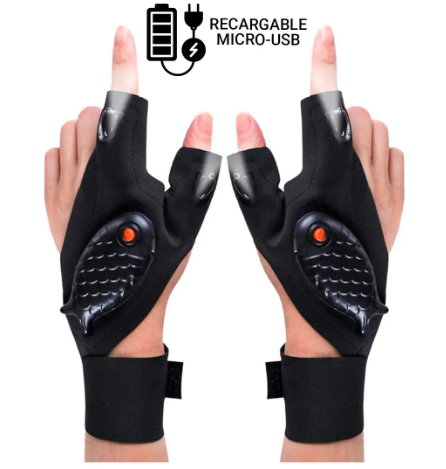 Guantes Linterna De Luz Led Para Interiores Y Exteriores