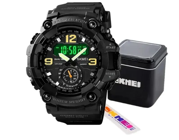Reloj Skmei 1637 Analogico-digital Negra 50m Contra Agua