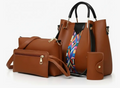 Cartera De Damas En Combo De Semi Cuero Pack