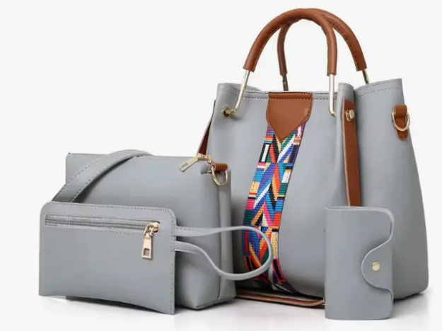 Cartera De Damas En Combo De Semi Cuero Pack