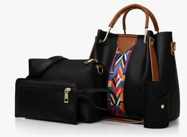 Cartera De Damas En Combo De Semi Cuero Pack