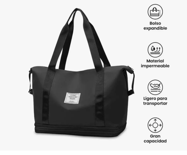 Bolso Cartera Expandible Gimnasio Viajes Impermeable