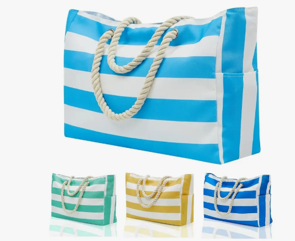 Cartera Bolso Playero Impermeable Para Dama Con Cierre