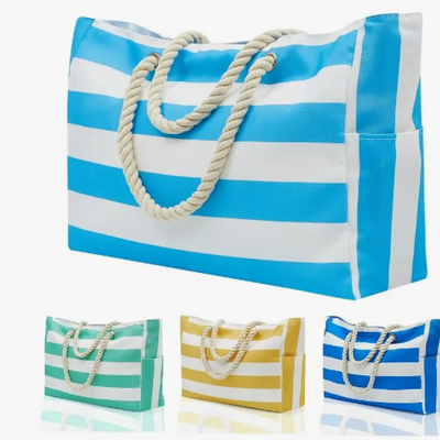 Cartera Bolso Playero Impermeable Para Dama Con Cierre