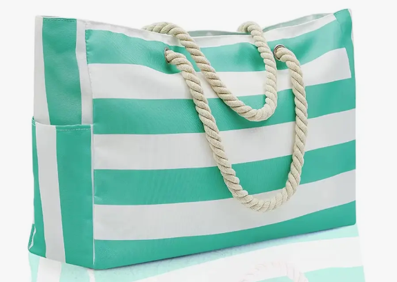 Cartera Bolso Playero Impermeable Para Dama Con Cierre