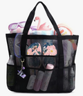 Bolso Playero Tipo Malla Con Bolsillo Impermeable