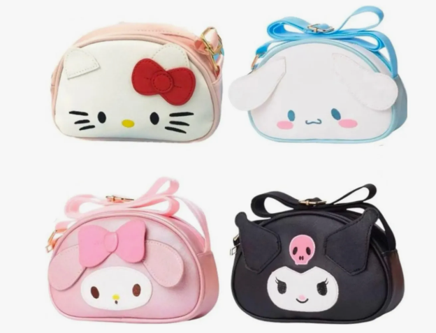 Cartera Bandolero Niña Piel Sintética Kuromi My Melody Kitty