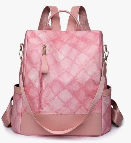 Bolso Mochila Universitario Impermeable Antirrobo Para Dama