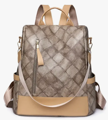 Bolso Mochila Universitario Impermeable Antirrobo Para Dama