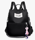 Bolso Morral Universitario Nylon Antirrobo Para Dama Llavero