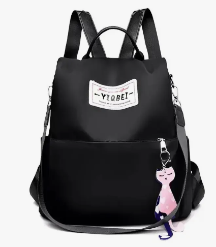 Bolso Morral Universitario Nylon Antirrobo Para Dama Llavero