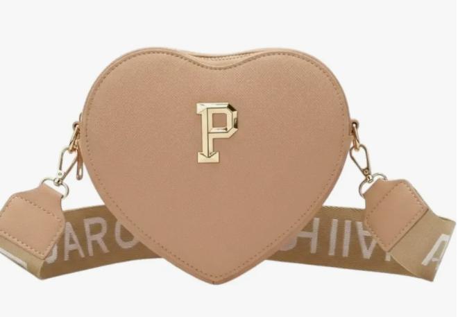 Bolso Cartera Bandolero Cruzado Corazón Modelo P Para Dama