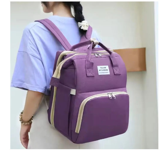Bolso Pañalera Cambiador Cuna Corral Multifuncional