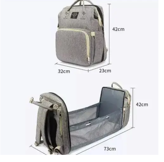 Bolso Pañalera Cambiador Cuna Corral Multifuncional