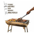 Parrillera Grill Portátil Acero Inoxidable Plegable Playa