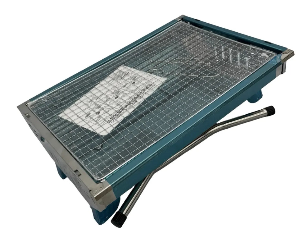 Parrillera Grill Portátil Acero Inoxidable Plegable Playa