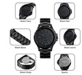 Reloj Acero Skmei 1513 Caballeros Black