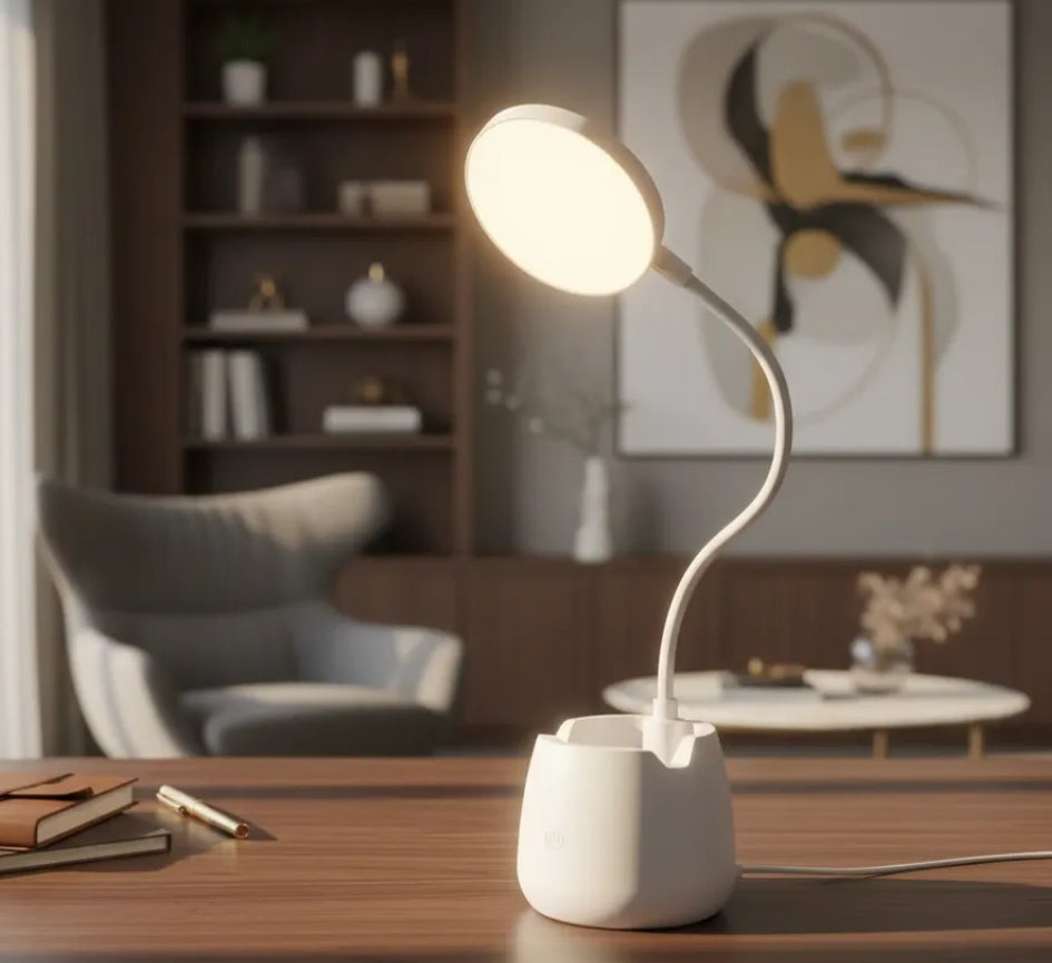 Lámpara Led 3 Luz Recargable Para Escritorio Mesa De Noche