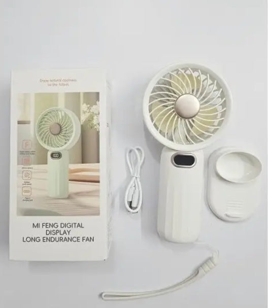 Mini Ventilador Usb Recargable Portatil Mano Mesa Aire