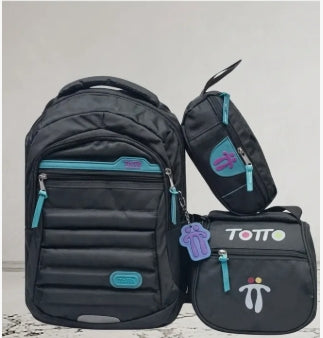 Bolso Morral Totto Estudio 30l Deportiva Adulto 3 Piezas