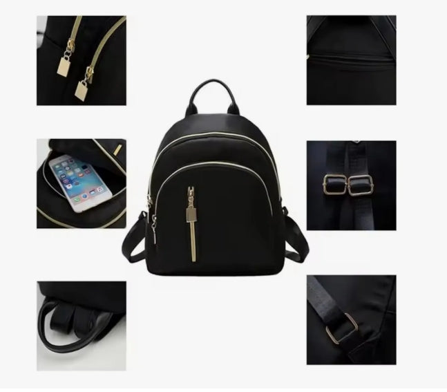 Mochila Cartera Para Dama Urbana Nylon Impermeable