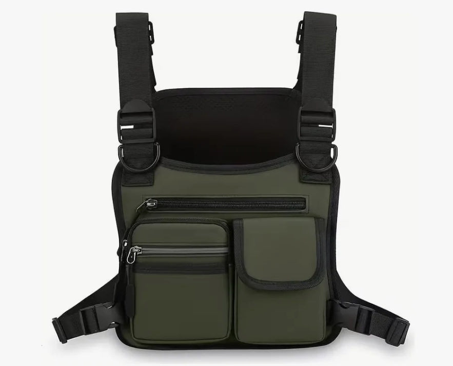 Pechera Bolso Táctico Motorizado Deportista Gym