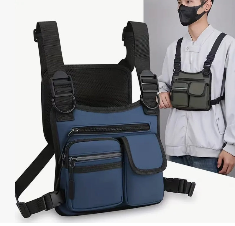 Pechera Bolso Táctico Motorizado Deportista Gym